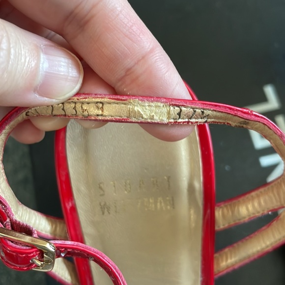 Red summer high heel sandal - Picture 4 of 9